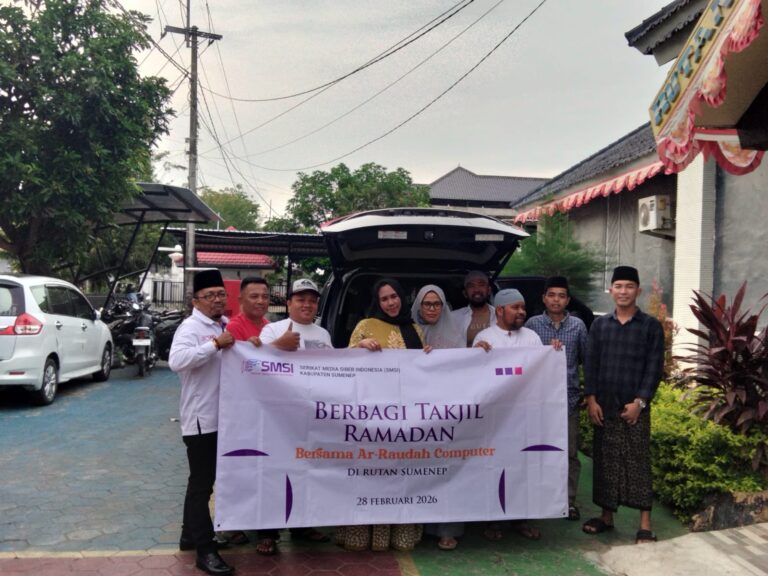 Berkah Ramadan, SMSI Sumenep Gandeng Ar-Raudah Computer Berbagi Ratusan Takjil untuk Warga Binaan Rutan