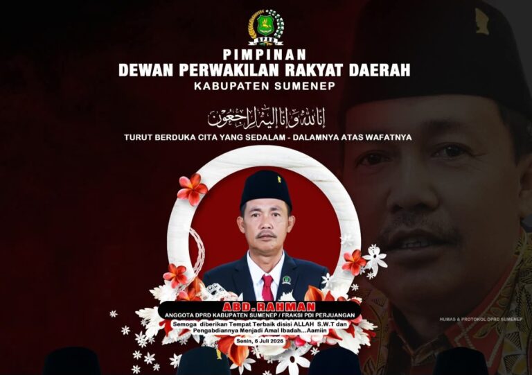 Legislator PDI Perjuangan Meninggal Dunia, Ketua DPRD Sumenep: Kami Sangat Kehilangan