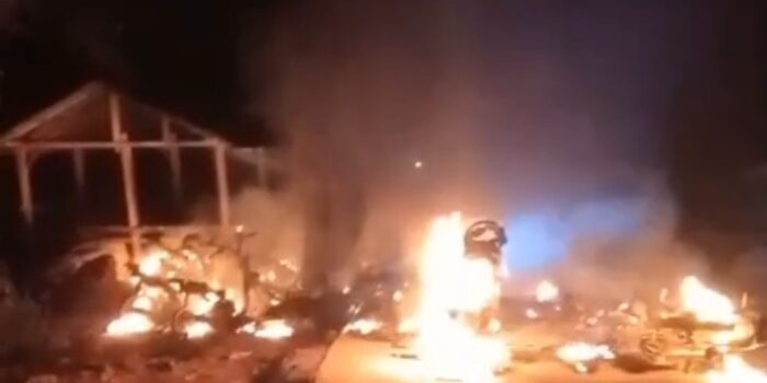 Tak Bisa Dibawa Pulang, Puluhan Motor Warga Kangean Ludes Terbakar di Parkiran Umum