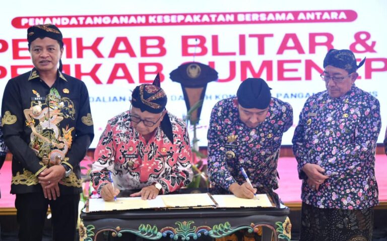 Pemkab Sumenep dan Blitar Sepakati Kerja Sama untuk Perkuat Kolaborasi Pembangunan