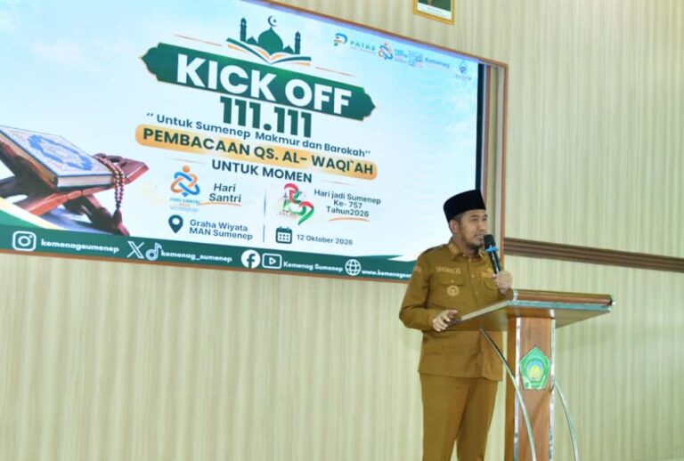 Bupati Sumenep Dukung Pembacaan 111.111 Kali Surah Al-Waqi’ah, Libatkan ASN dan PPPK